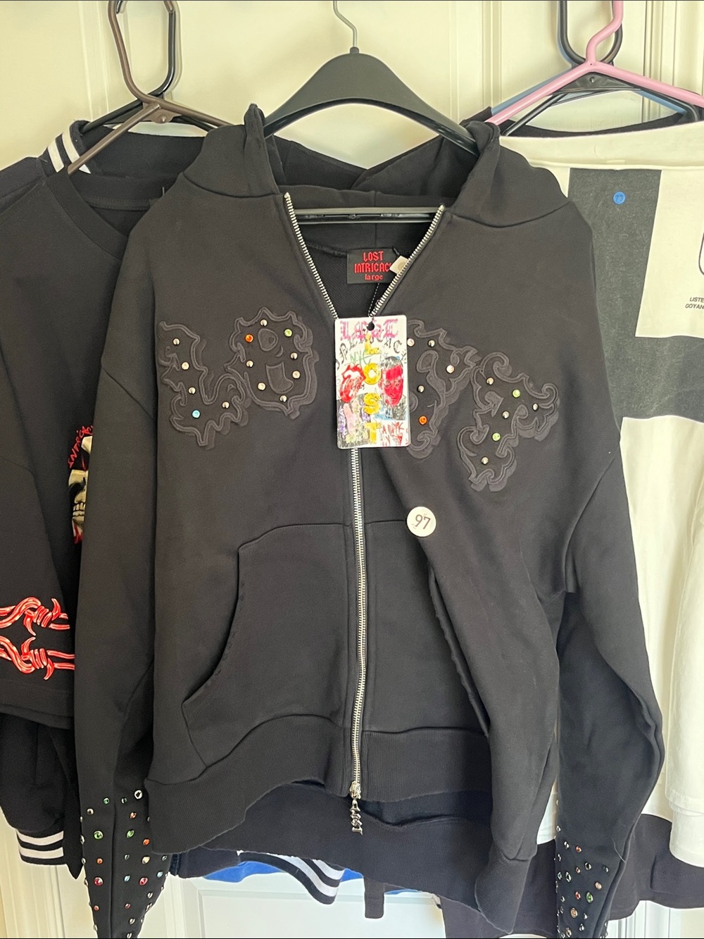 Lost Intricacy Rhinestone Hoodie🔥🔥